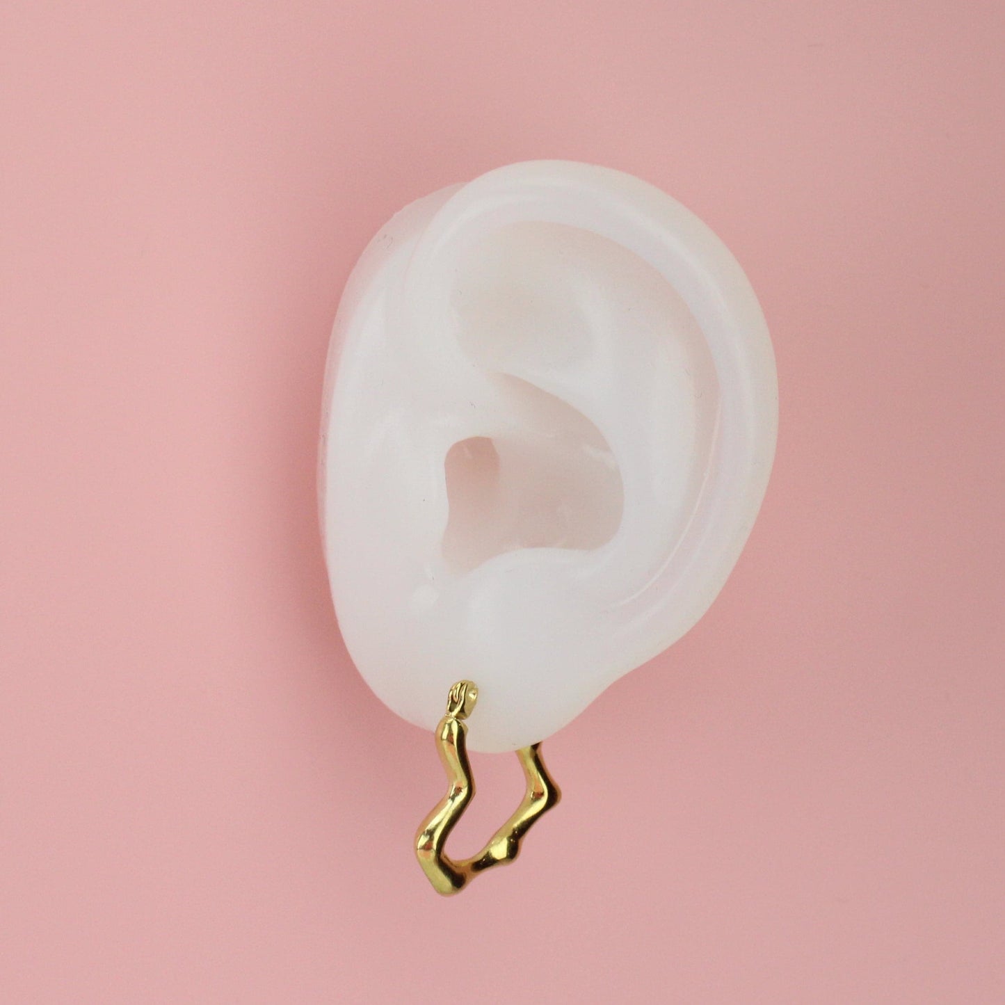 You Make My Heart Melt Hoop Earrings (Gold-plated)