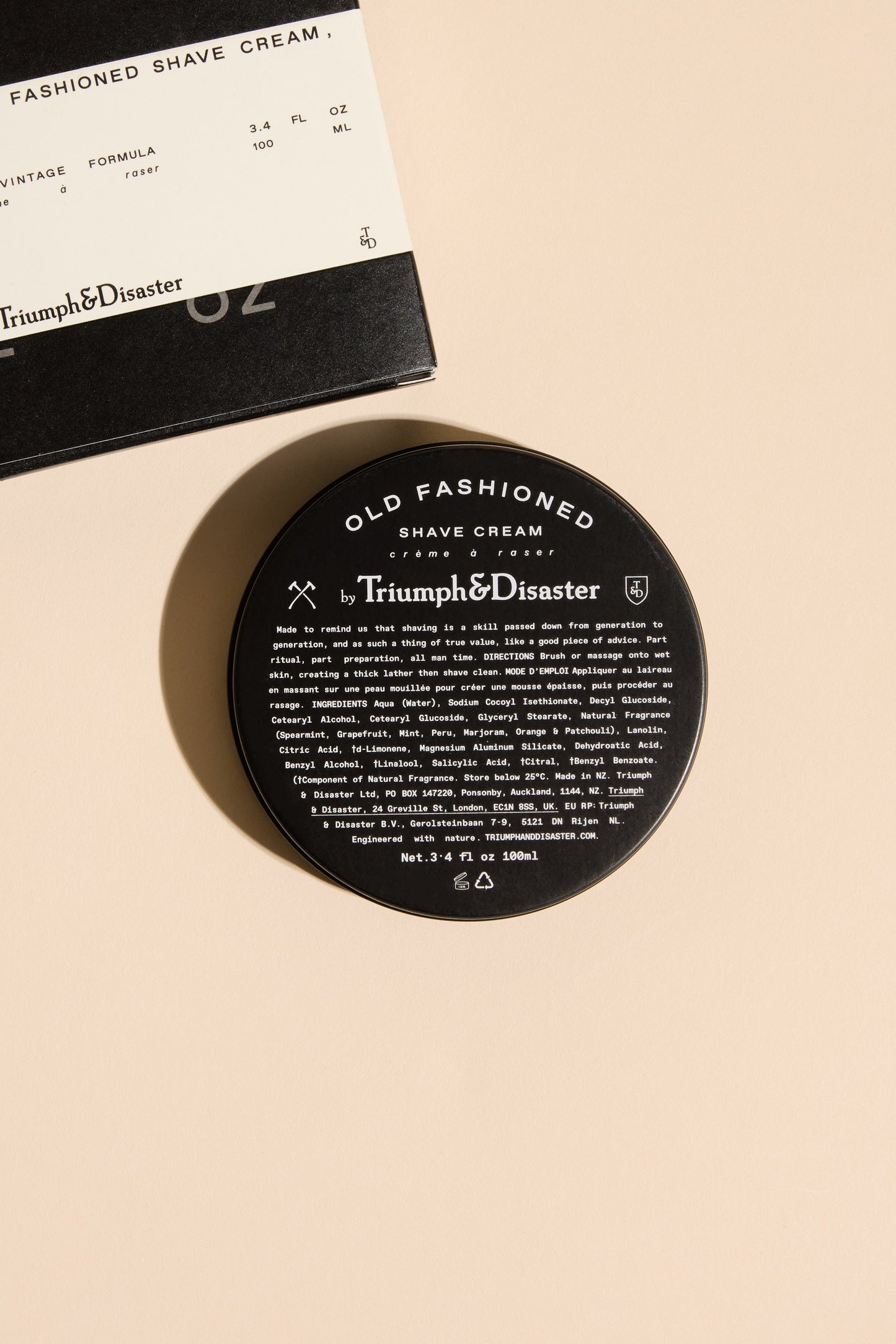 Triumph & Disaster Old Fashioned Shave Cream Jar
