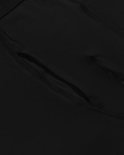 Black Boxer Briefs W/ Fly 6-Pack