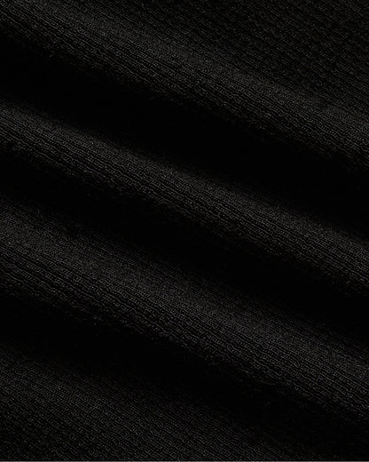 Womens Black Ribbed High Neck Tank