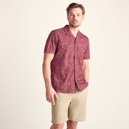 Wallsend Mens Short Sleeve 100% Cotton Supersoft Shirt - Redwood