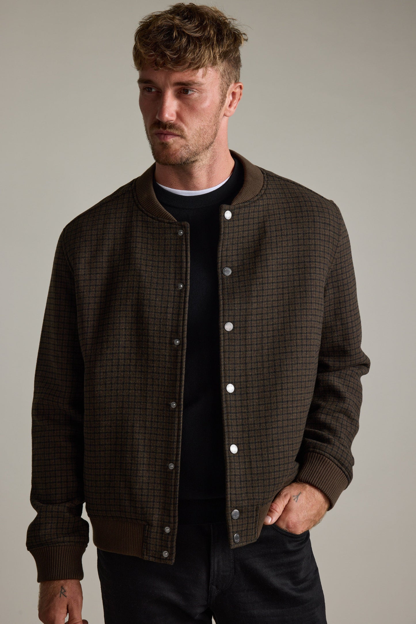 Leland Wool Bomber Jacket