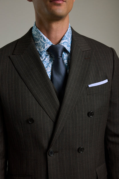Radcliffe Stripe Double Breasted Suit Jacket