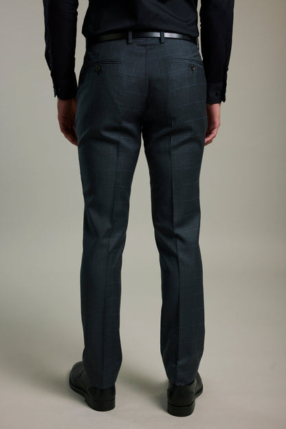 Highland Check Suit Trouser