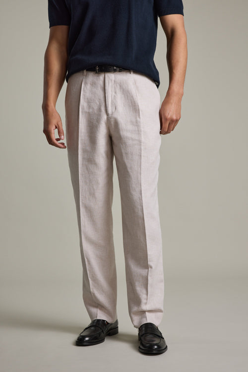 Somerton Linen Pleated Pant