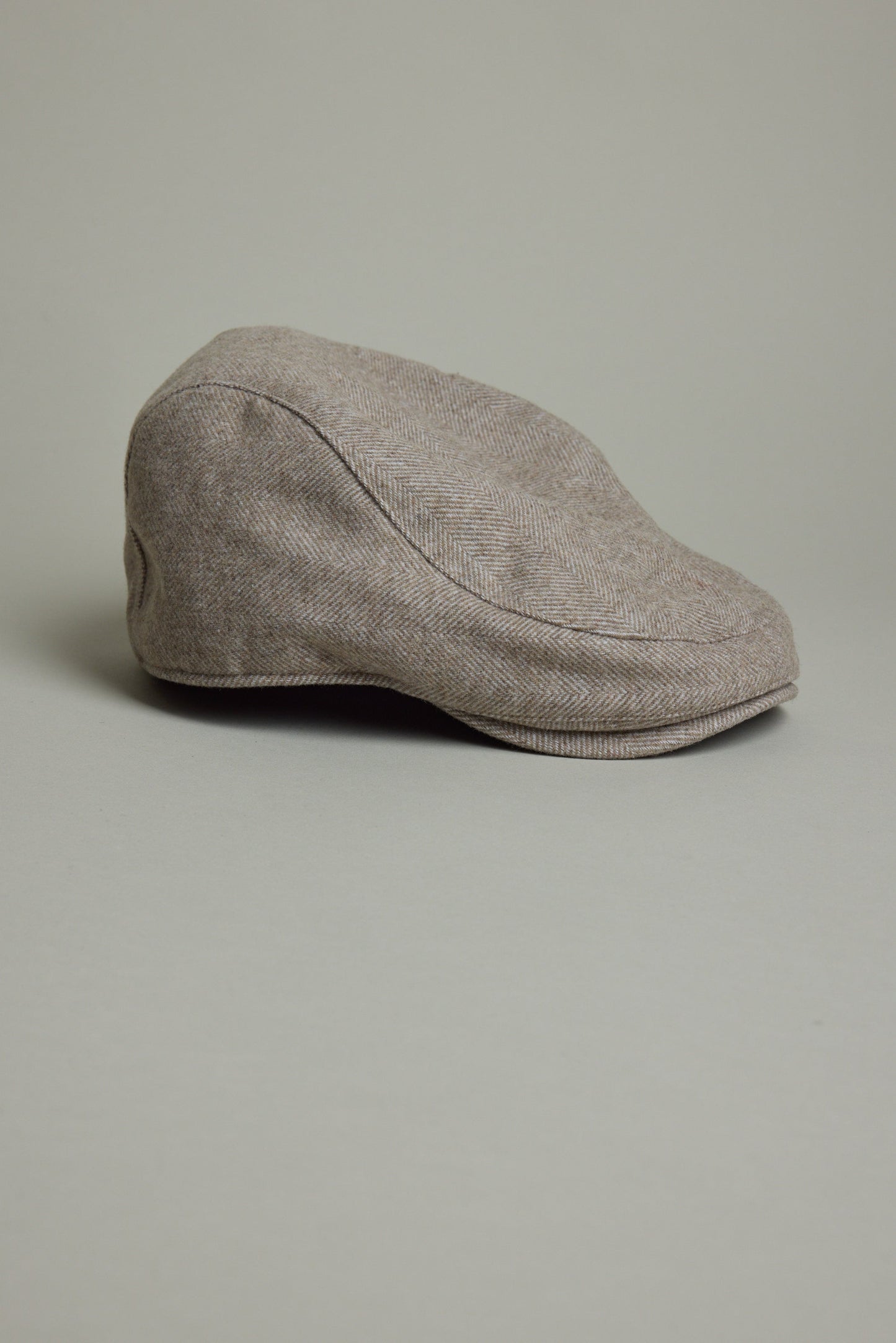 Willis Herringbone Flat Cap