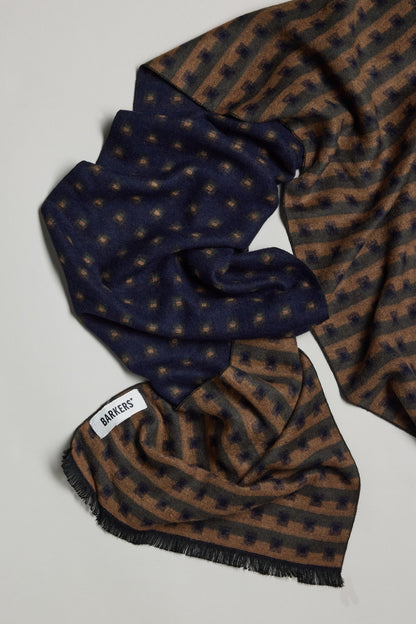 Desmond Check Rayon Scarf