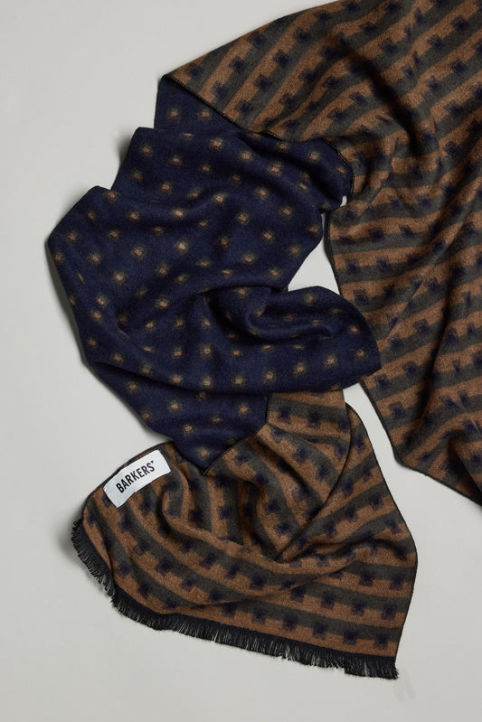 Desmond Check Rayon Scarf