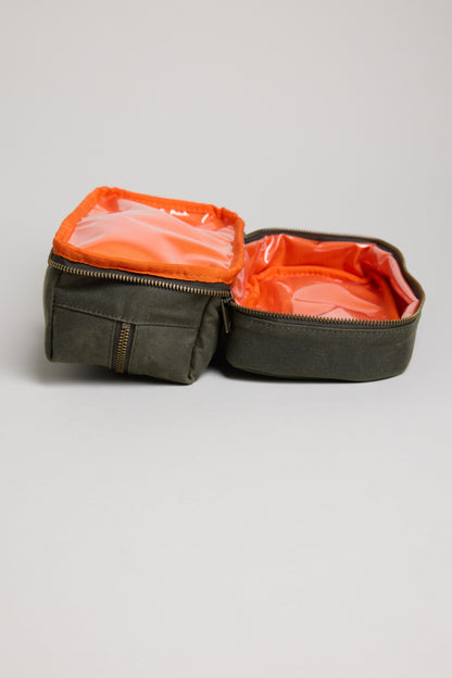 Benson Waxed Cotton Wash Bag