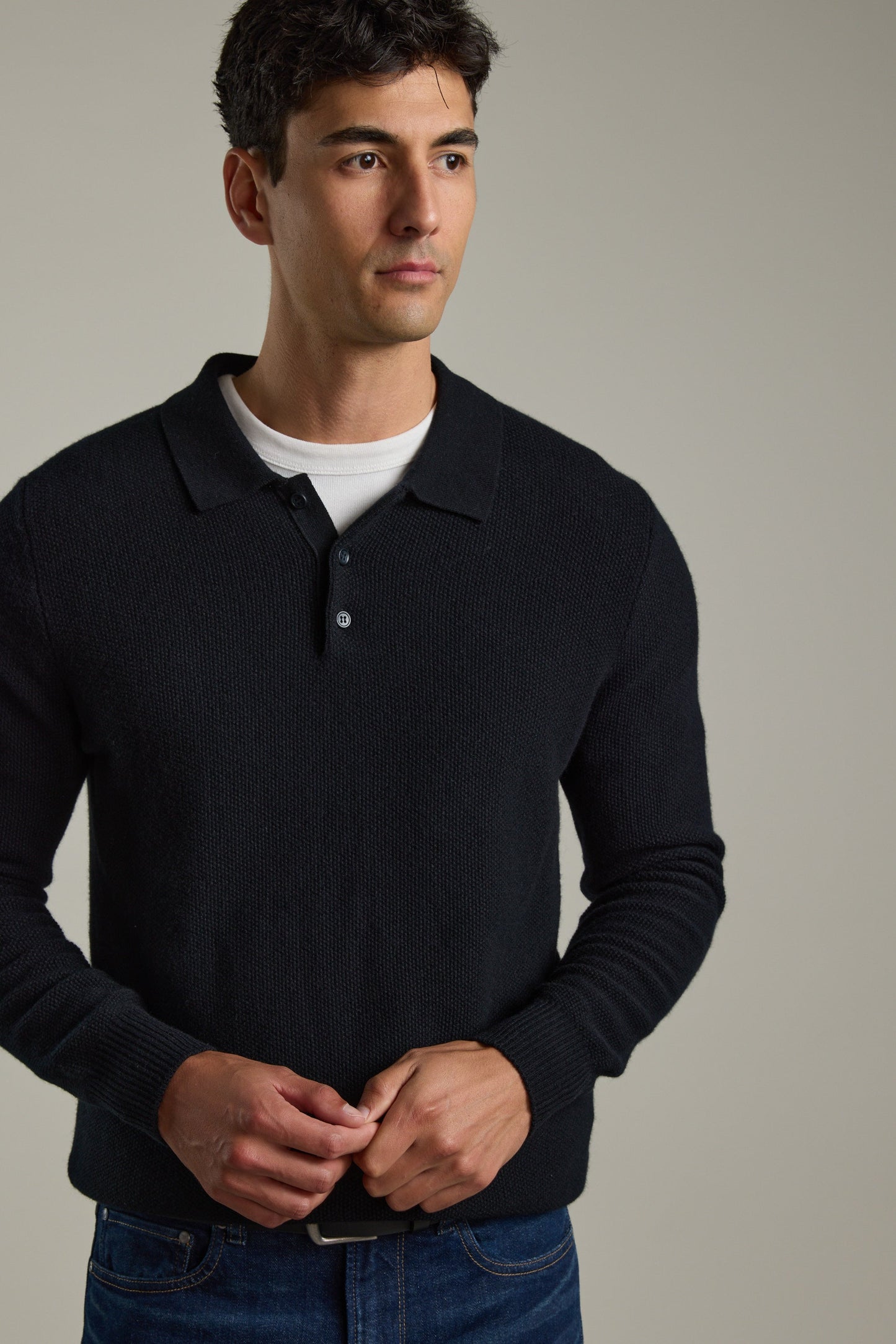 Ainsley Woollen Long Sleeve Polo