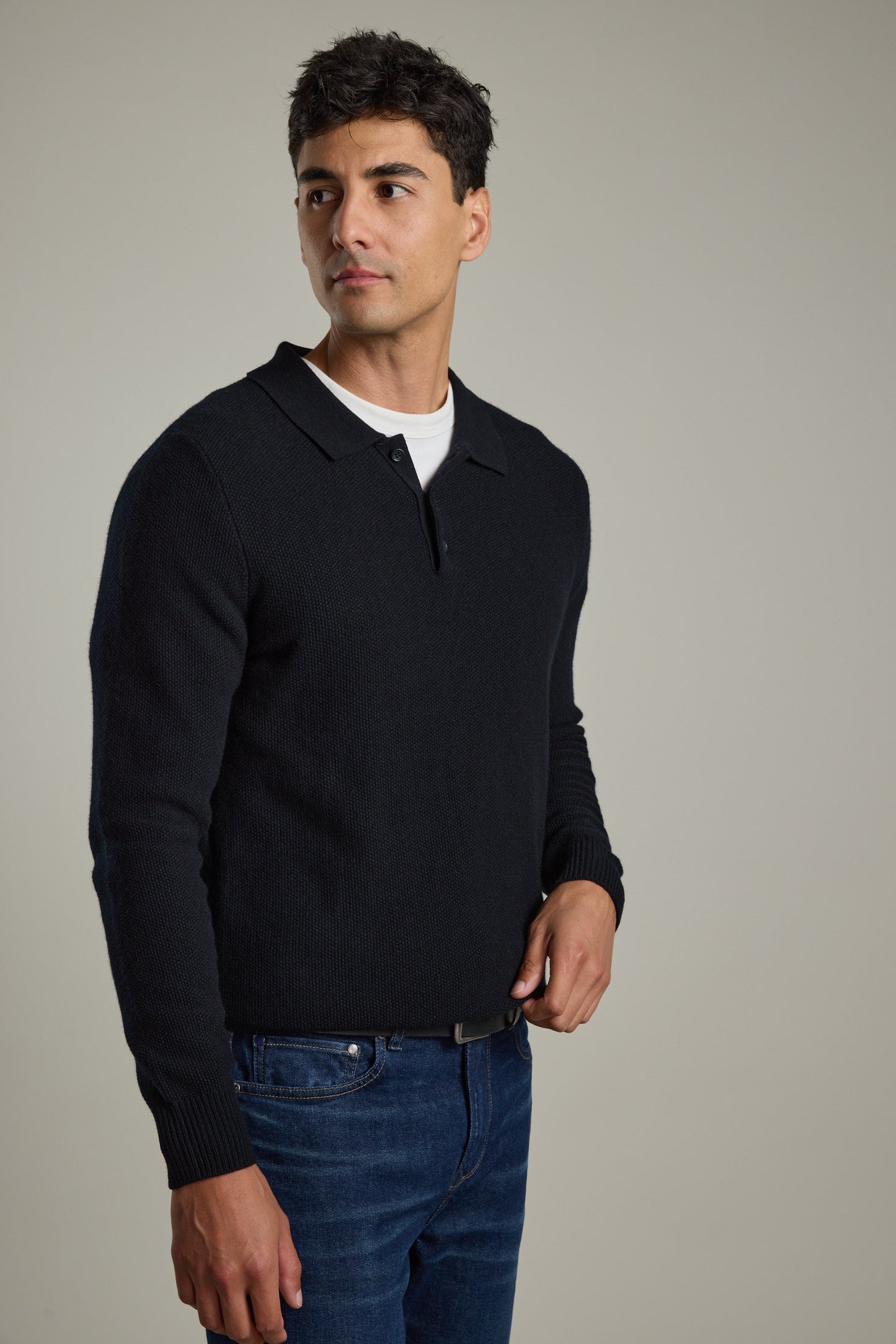 Ainsley Woollen Long Sleeve Polo