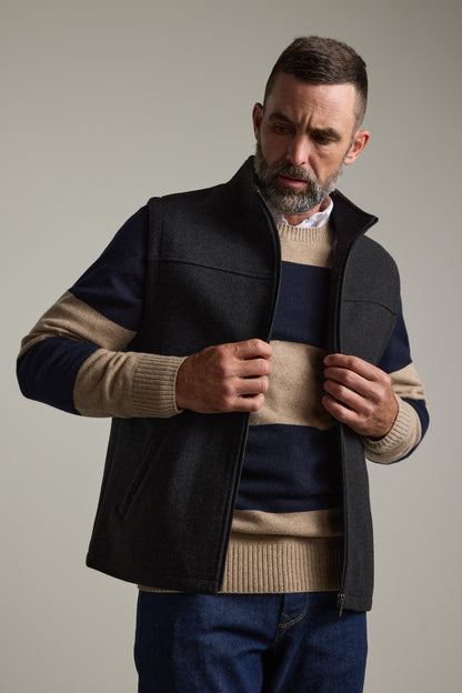 Eastbourne Stripe Merino Crew