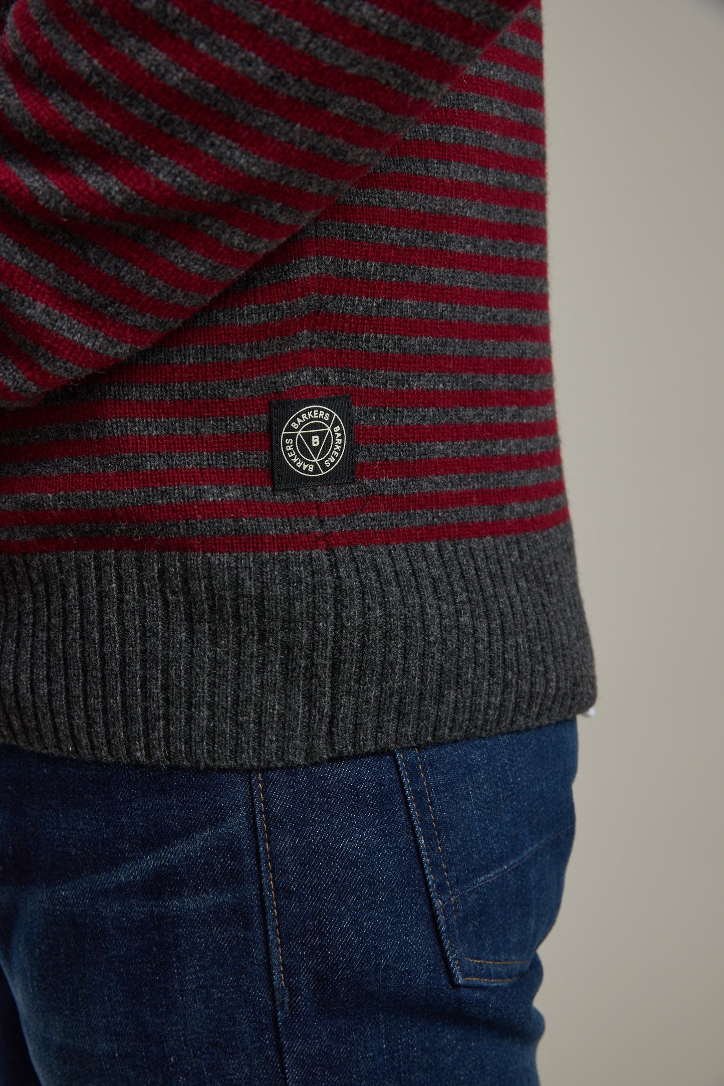 Thornley Stripe Merino Crew