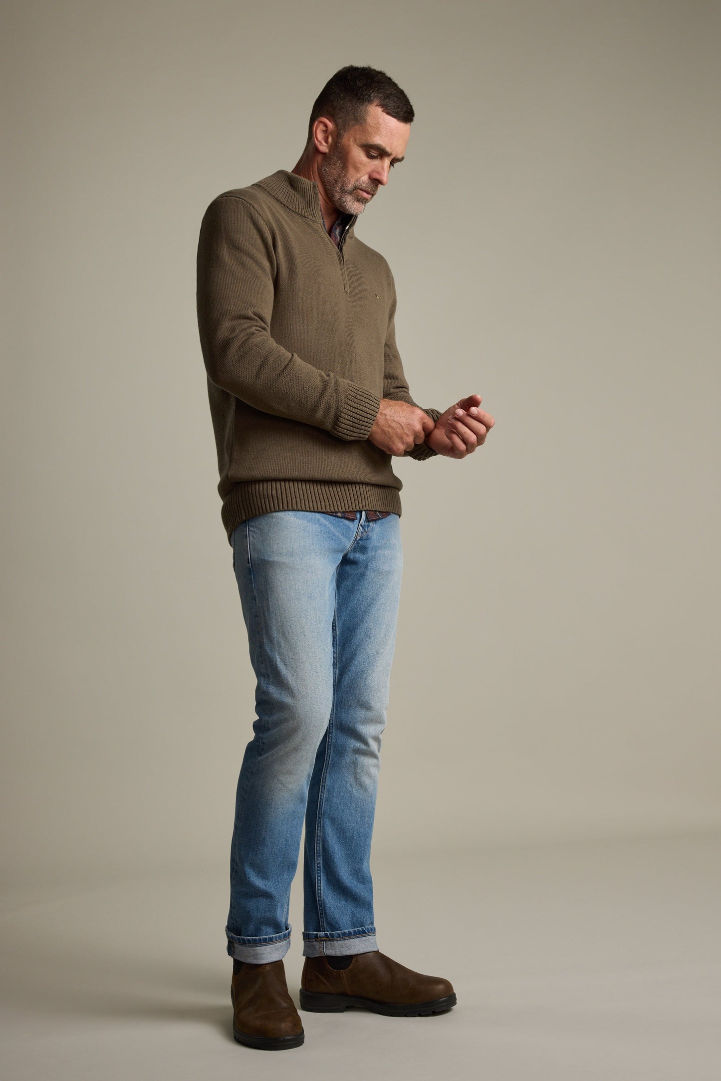Anchor Cotton ¼ Zip
