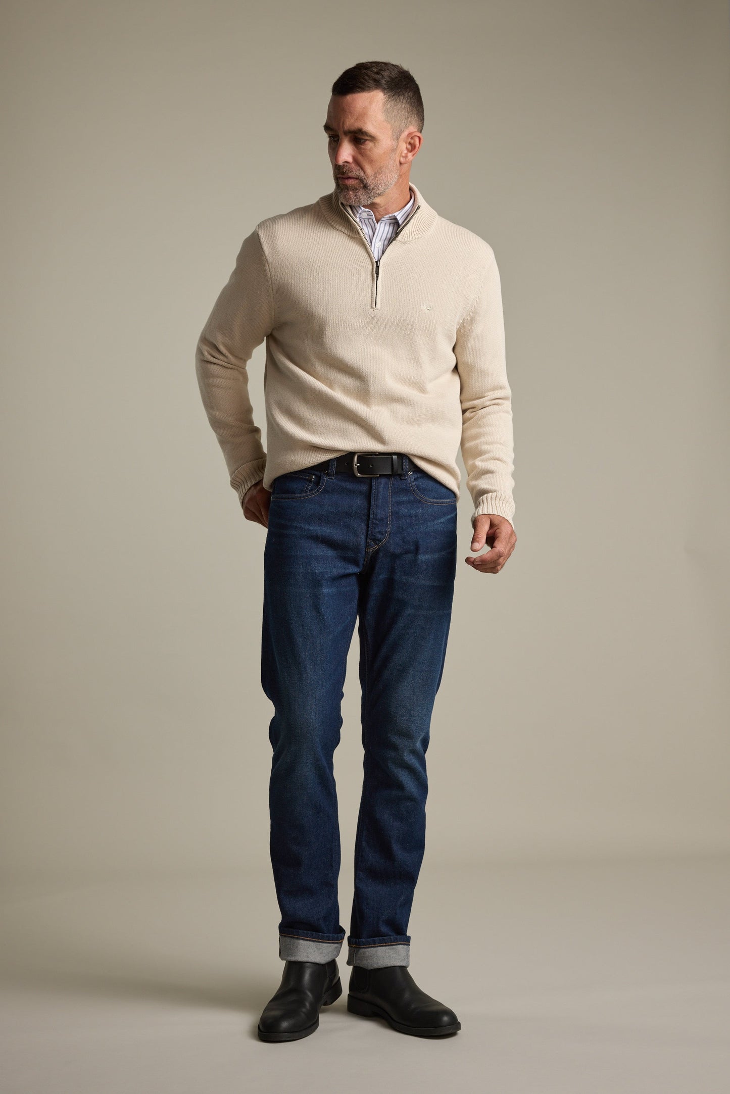 Anchor Cotton ¼ Zip