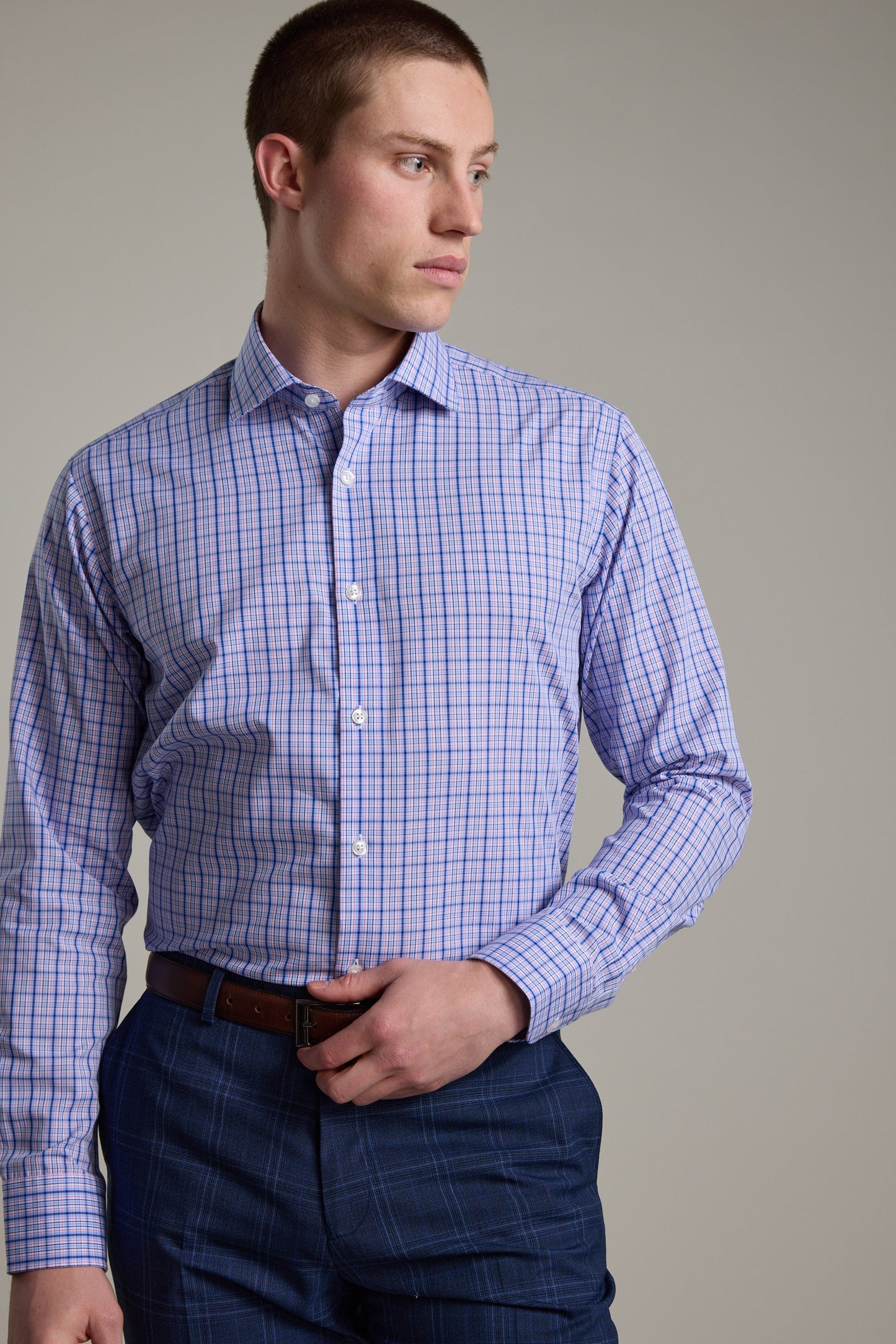 Denton Check Business Shirt