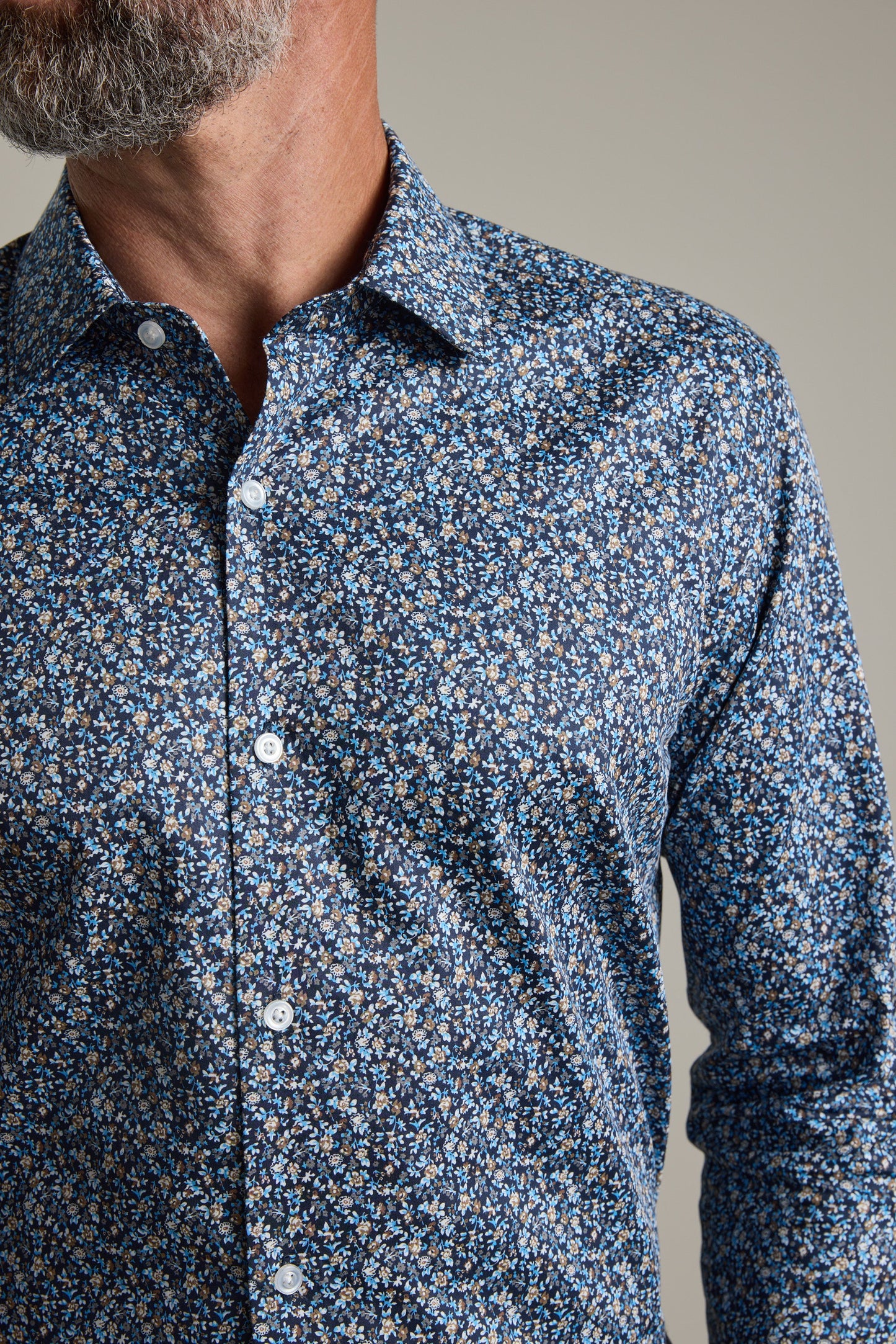 Heywood Print Business Shirt