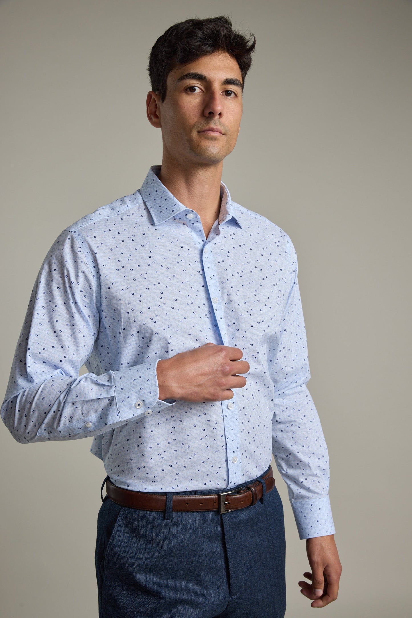 Moores Print Business Shirt