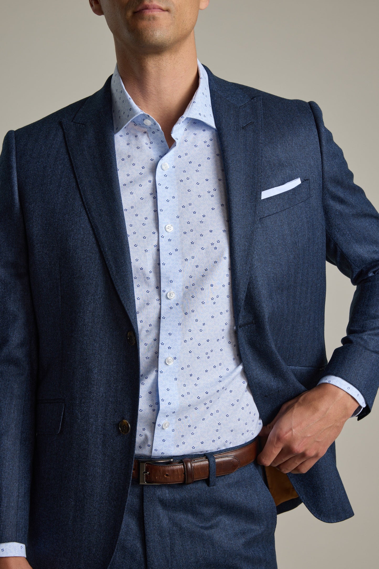 Moores Print Business Shirt