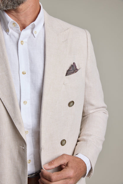 Somerton Linen Double Breasted Blazer