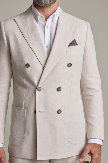 Somerton Linen Double Breasted Blazer