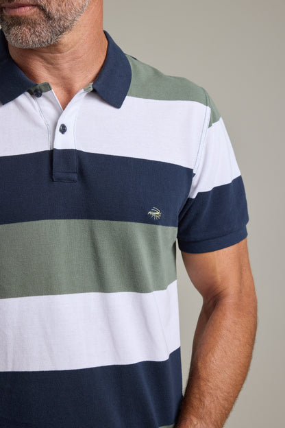 Regent Pique Stripe Polo