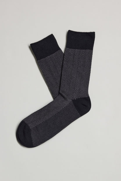 Broken Twill Dress Sock