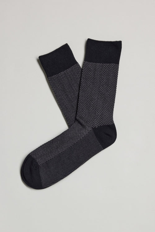 Broken Twill Dress Sock