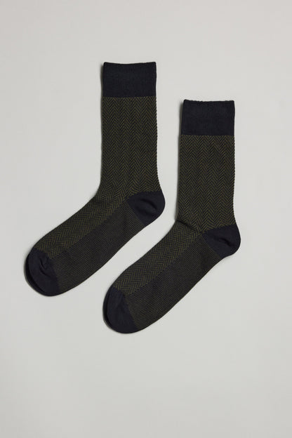 Broken Twill Dress Sock