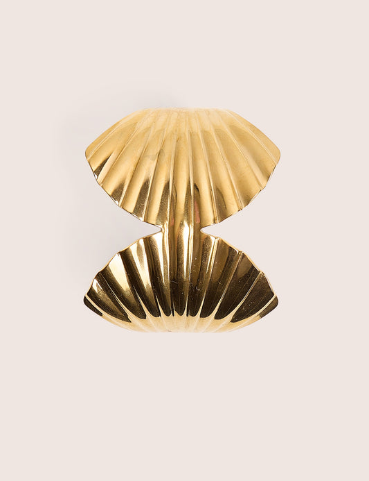 Public Desire Shell Adjustable Cuff in Gold