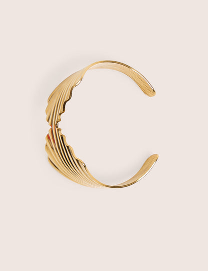 Public Desire Shell Adjustable Cuff in Gold