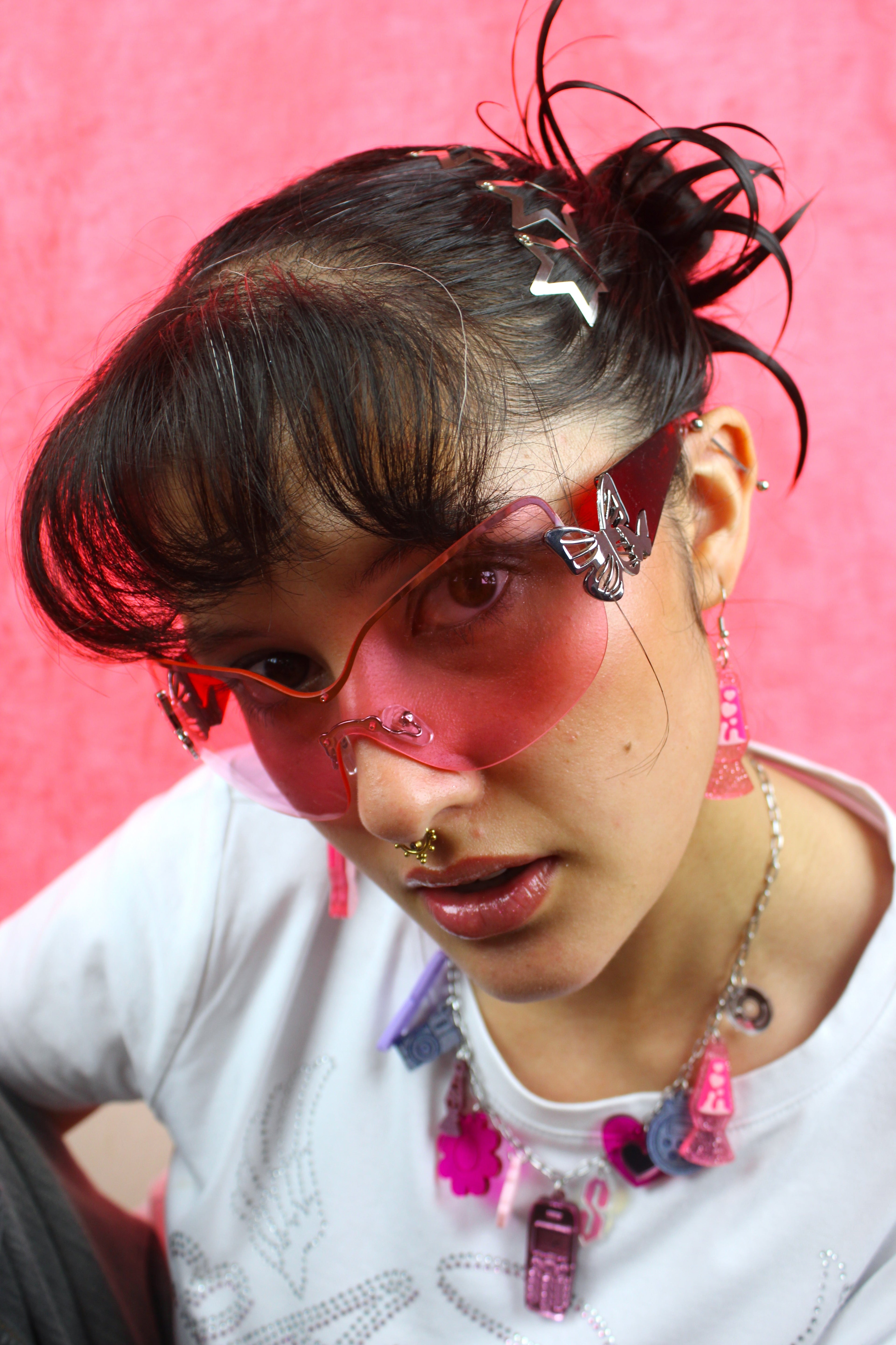 Y2K Bug Charm Necklace