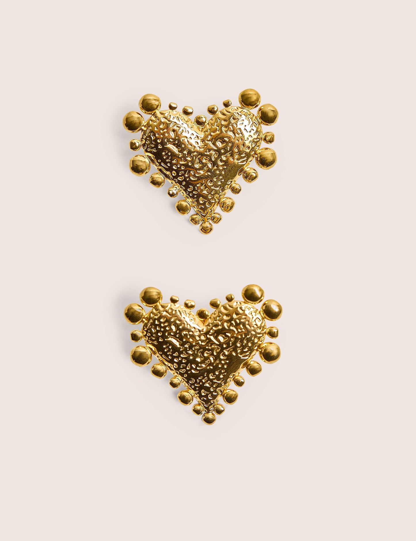 Gold Plated Heart Earrings