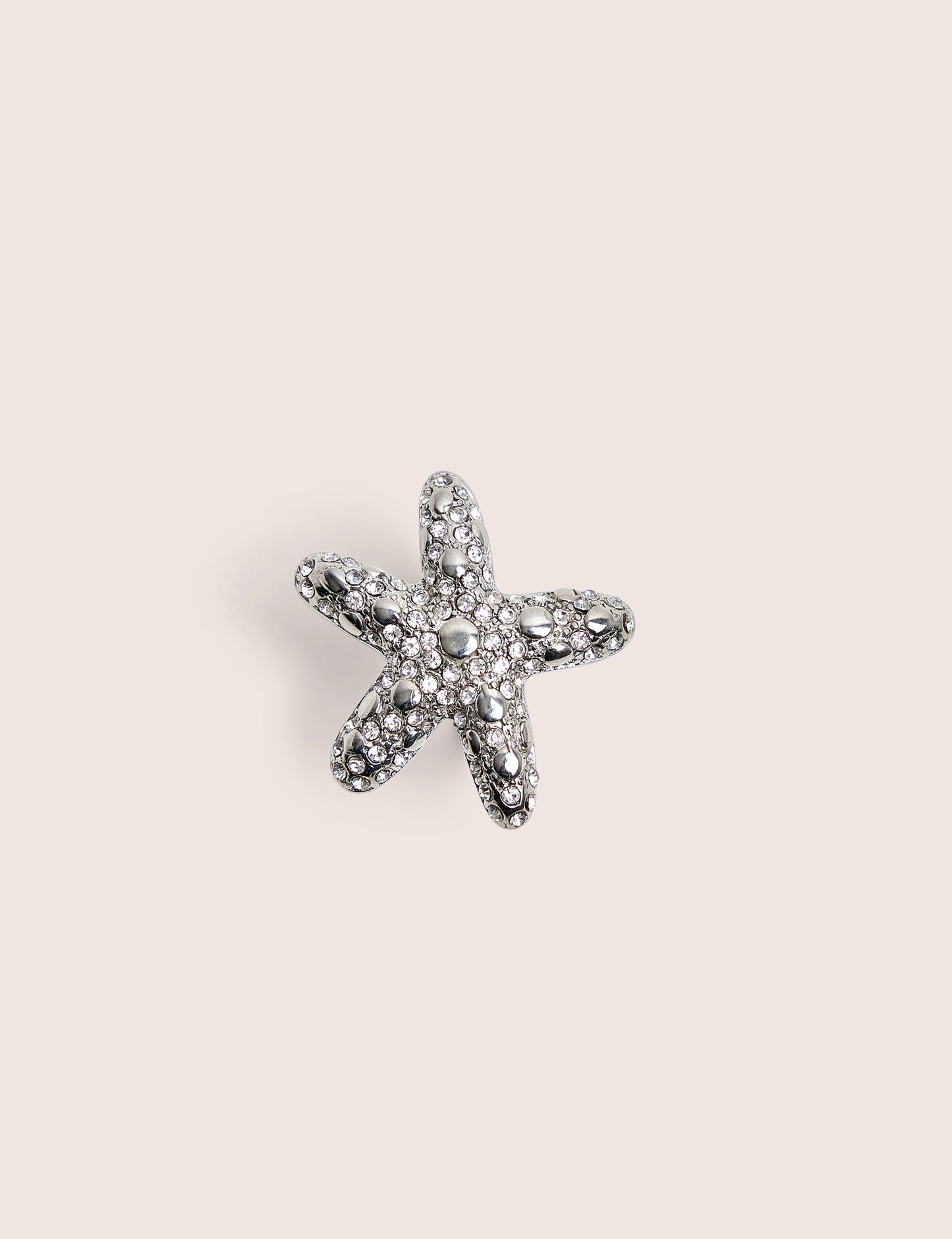 Diamante Starfish Ring in Silver