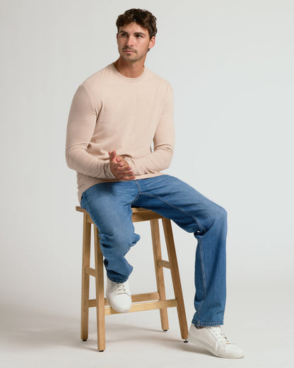 Heather Camel Tall Long Sleeve T-Shirt