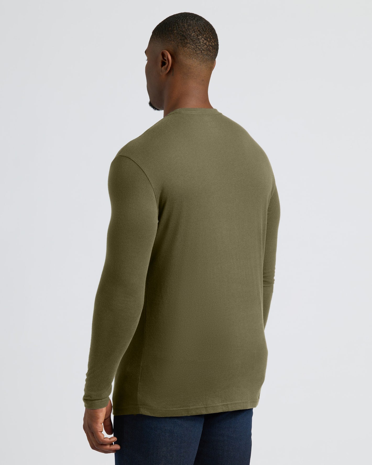 Military Green Tall Long Sleeve T-Shirt