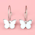 You're My Butterfly, Sugar Baby Hoop Earrings (Silver Mirror)