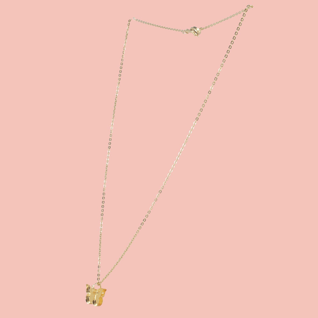 You're my Butterfly, Sugar Baby Necklace (Gold Mirror)