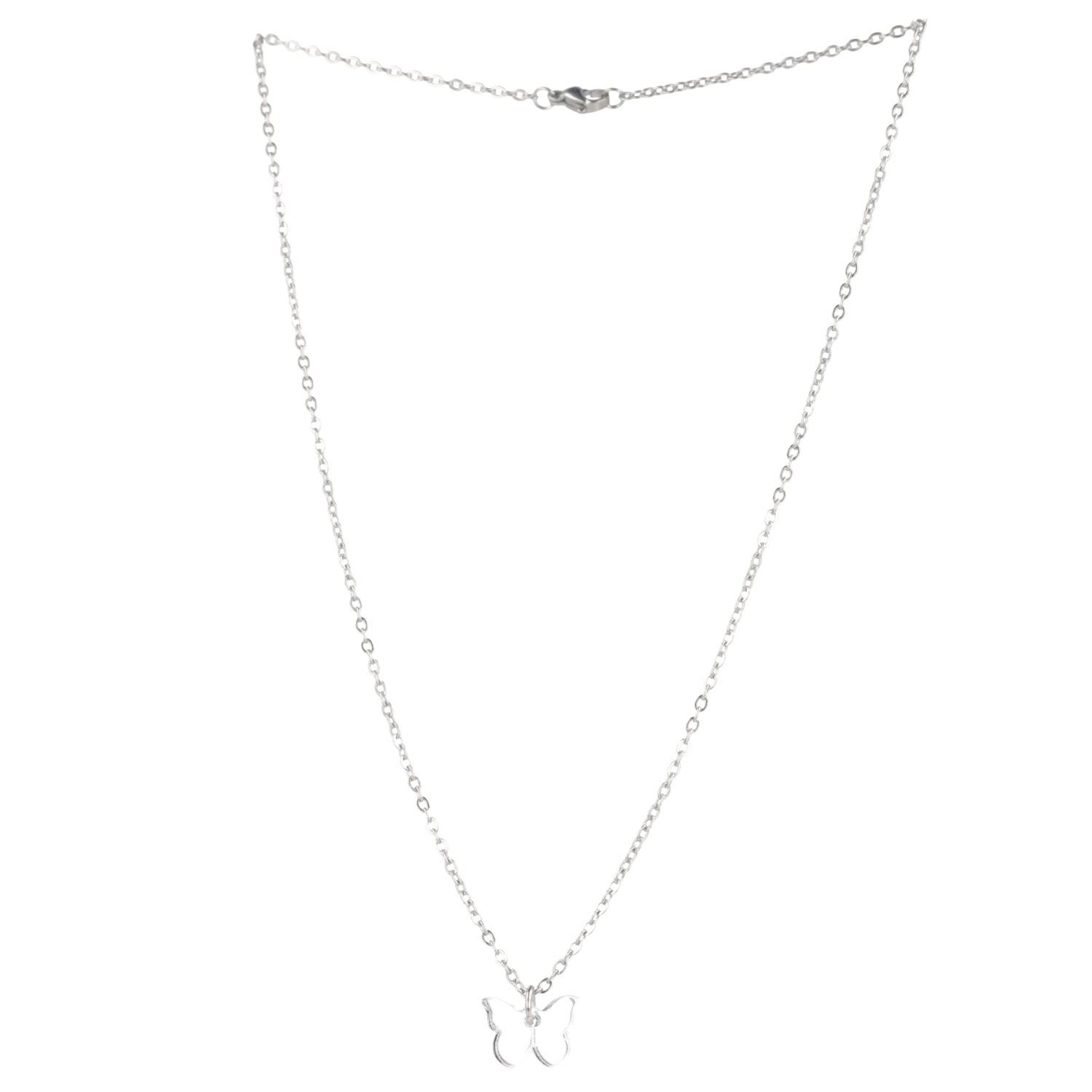 You're my Butterfly, Sugar Baby Necklace (Silver Mirror)