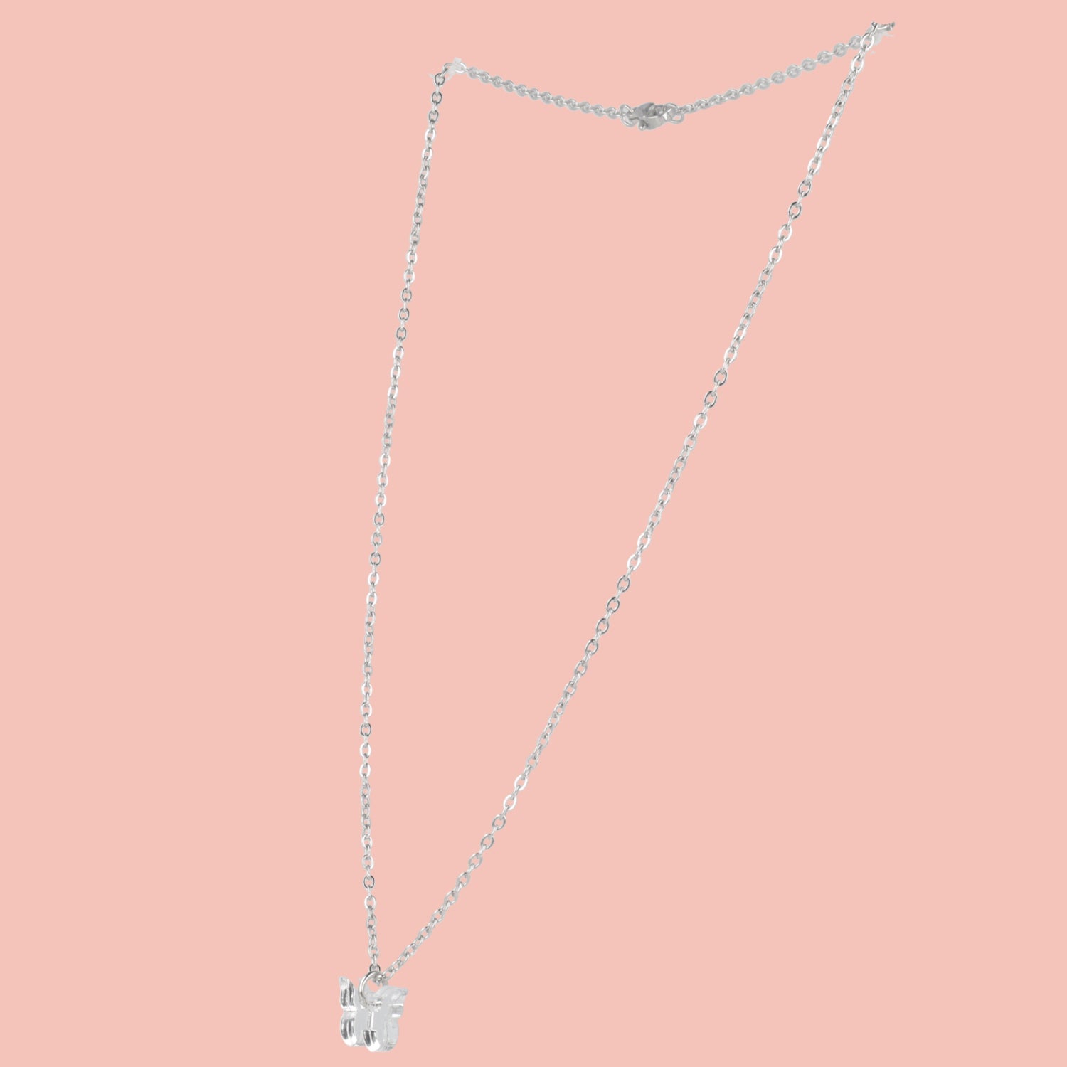 You're my Butterfly, Sugar Baby Necklace (Silver Mirror)
