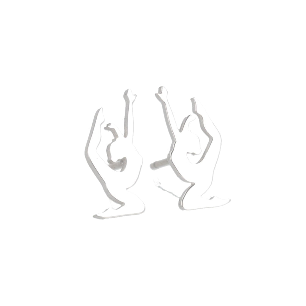 Yoga Pose Stud Earrings