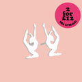 Yoga Pose Stud Earrings