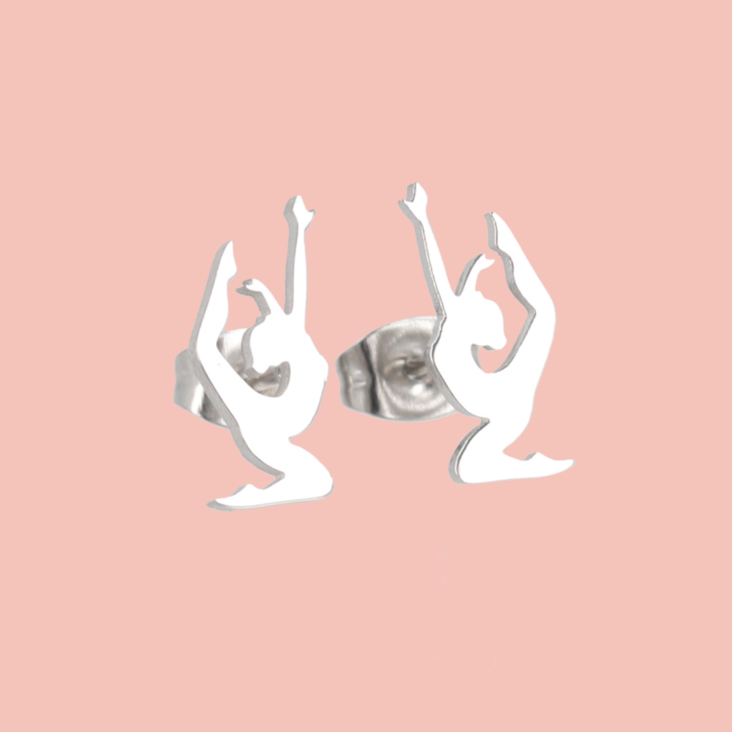 Yoga Pose Stud Earrings