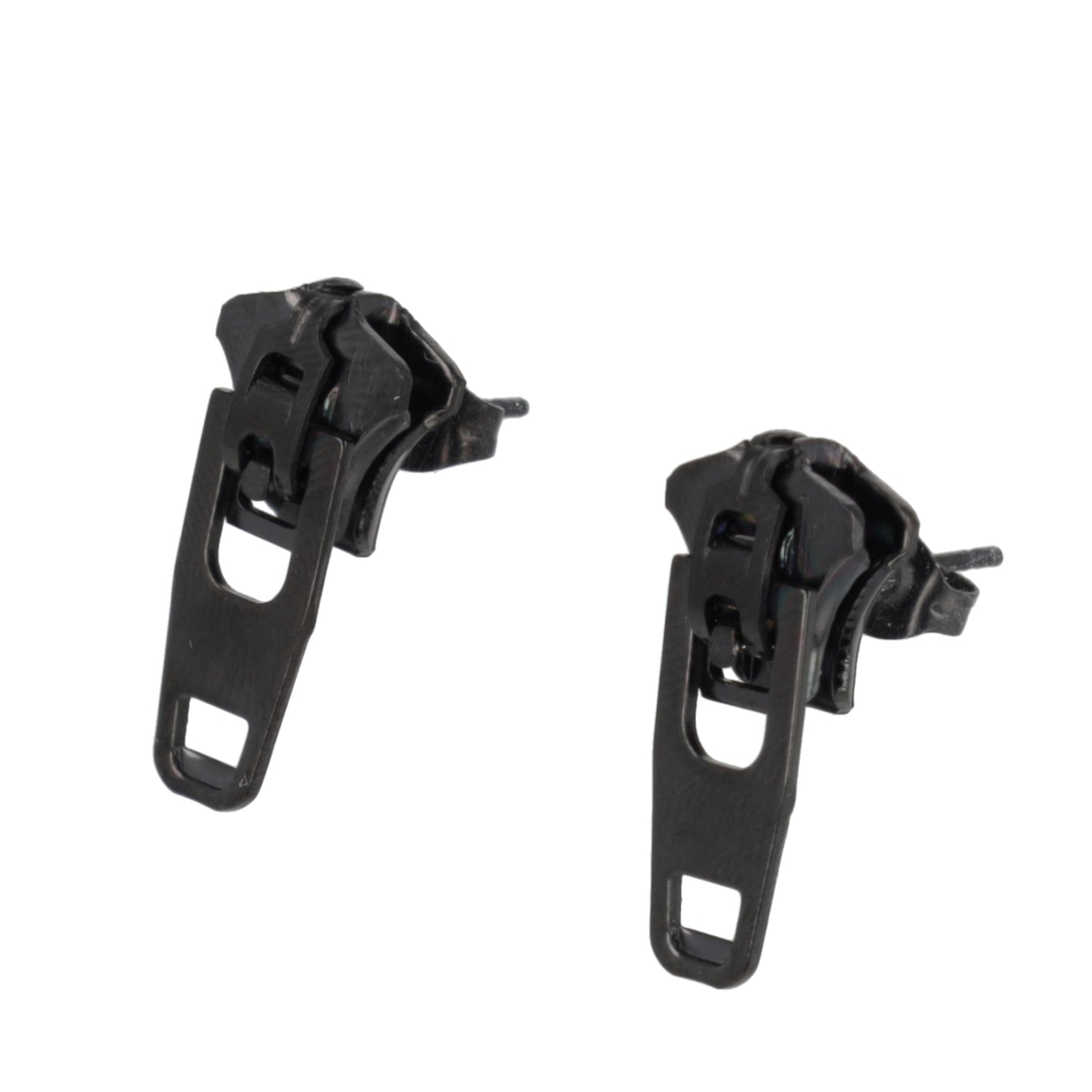 Zip Earrings (Black)